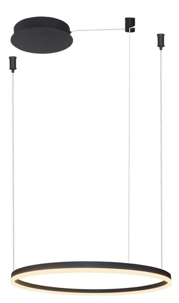 Wisząca lampa do salonu Halo AZ4968 LED 47W 3000K pierścieniowa czarna