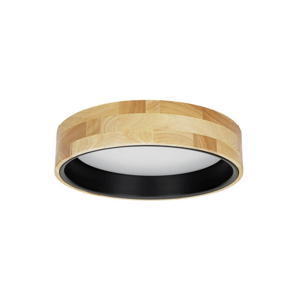 Ekologiczna lampa sufitowa Campelo LED 20W 4000K drewniana