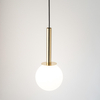 Pojedyncza lampa wisząca Daisy 40769 Sigma zwis kula złota biała