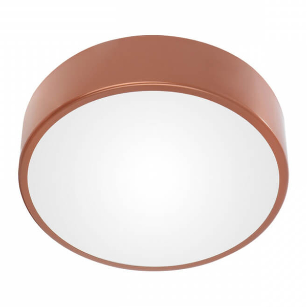 Plafon LAMPA sufitowa Cleo 137623691811 TEAM metalowa OPRAWA okrągła natynkowa różowe złoto