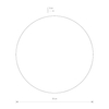 Czarny kinkiet minimalistyczny Ring 7636 LED 12W 3000K salonowy