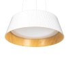 Metalowa wisząca lampa FABIO P0673 biała LED 12W 3000K nad stół