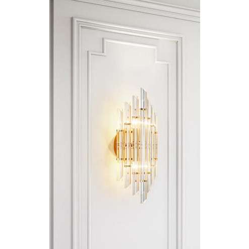 Kinkiet LAMPA ścienna CGPRISMKIN COPEL szklana OPRAWA kryształowa glamour crystal kinkiet przezroczysty mosiądz