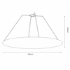 Przesłona do lampy wiszącej Gandra 5055 Shilo zamknięcie lampy białe