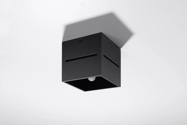 LAMPA sufitowa SL.0207 metalowa OPRAWA kostka cube czarna