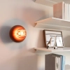 Ścienna lampa terakota KLIVA  na sufit do salonu szklana 1xE27 50W 47042-E000-00-PH-83