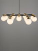 Wisząca lampa molekułowa CAMINOS LE44544 złoty czarny biały