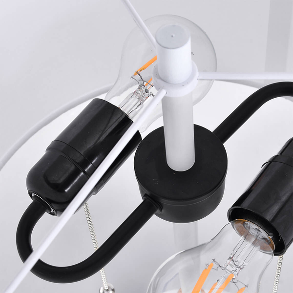 Stojąca lampa podłogowa Fogo LP-0304/2F WH Light Prestige do salonu biała
