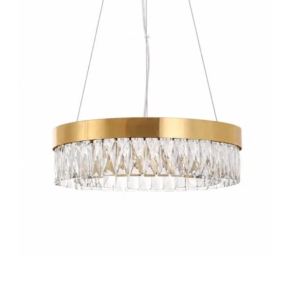 Żyrandol z kryształkami ALEXIS złoty ST-8876P-40 1xLED 10W 3000K glamour