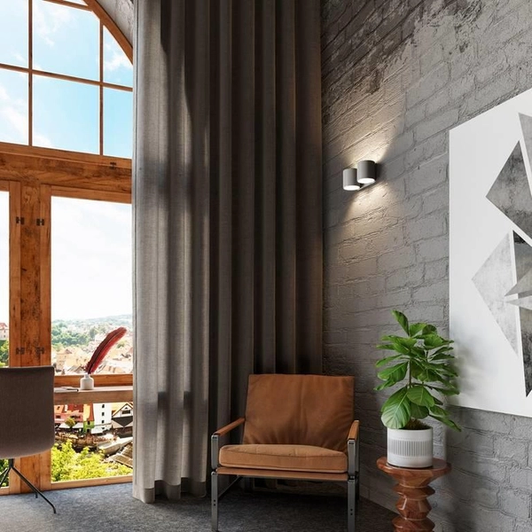 Kinkiet LAMPA ścienna SL.0661 metalowa OPRAWA tuby szare