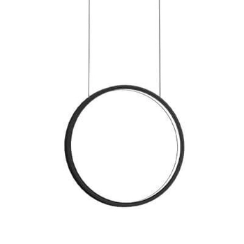 Wisząca lampa nad stół Agaro 5307 Shilo LED 9W 4000K pierścień ring metal czarna