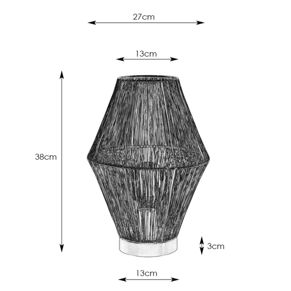 Metalowa lampka na stół Casa 108665 Markslojd industrialna mosiądz