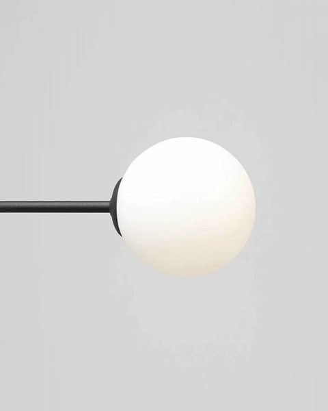 Lampa sufitowa Dione 1092PL_L1 molekuły białe czarne