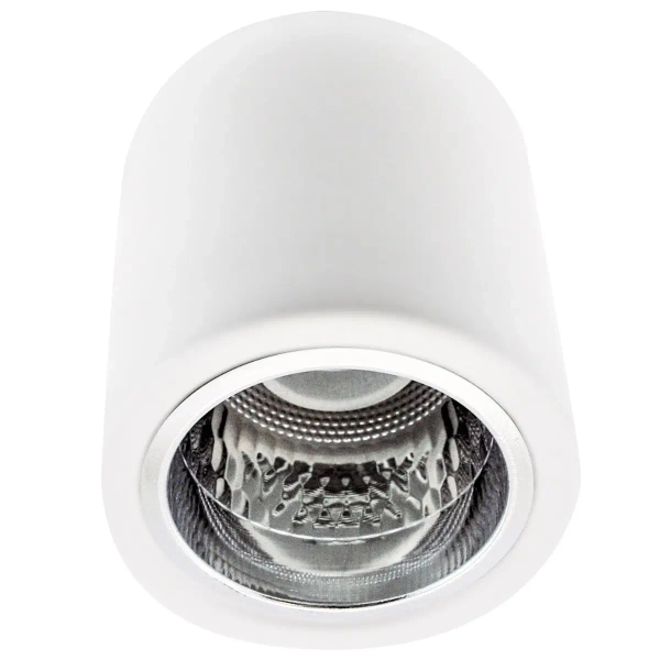 Natynkowa lampa sufitowa MERKURY 313560 downlight tuba biała