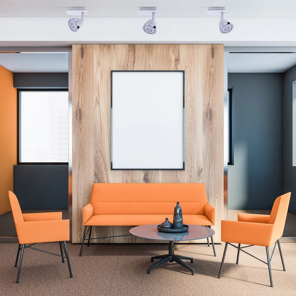 Spot LAMPA sufitowa CALASA SPL-9372-1A WH Italux regulowana OPRAWA metalowy reflektorek biały chrom