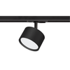 Sufitowa lampa do szyny 1-fazowej Cyklop ML1197 okrągła czarny
