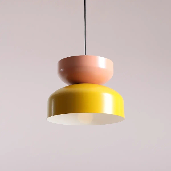 Metalowa lampa wisząca TULA 1132G14_11_C nad stół kolorowa