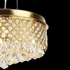 Kryształowa lampa wisząca Amapoli MD7069- GOLD Auhilon glamour nad stół złota