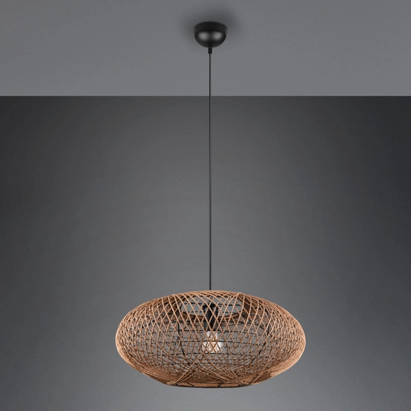 Lampa zwisająca nad stół HEDDA 312300136 Trio naturalna eko japandi brązowy