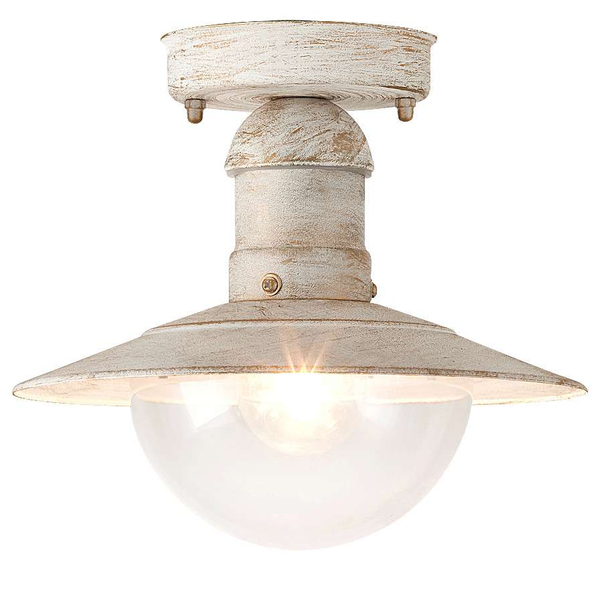 Zewnętrzna LAMPA sufitowa OSLO 8739 Rabalux rustykalna OPRAWA do ogrodu outdoor IP44 antyczny biały