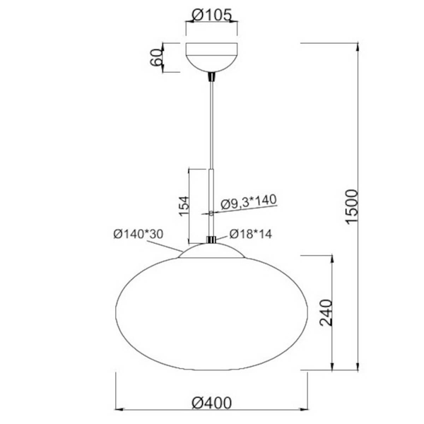 Metalowa lampa wisząca FOMENTO 363190132 Trio zwis do kuchni biały czarny