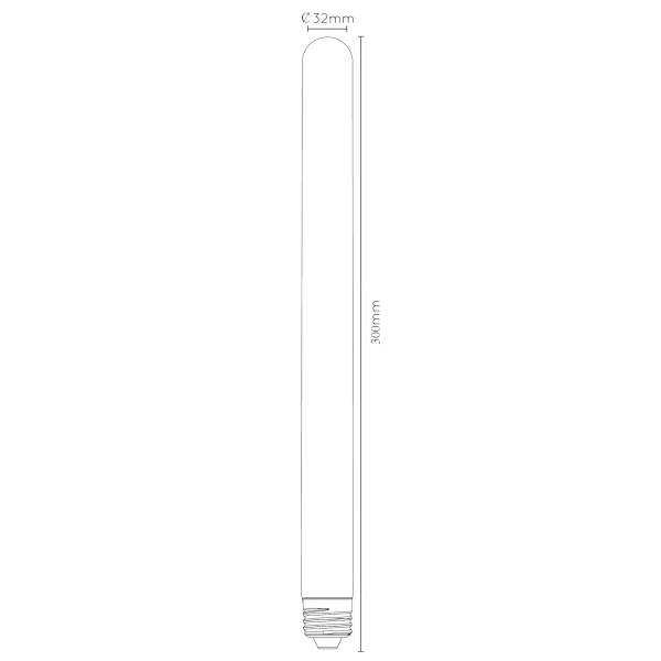Dekoracyjna żarówka LED 49035/30/62 Lucide E27 5W 2200K 260lm bursztynowa