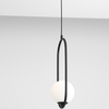 Lampa wisząca RIVA 1086G1 Aldex metalowy zwis do salonu biała kula