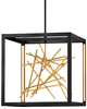 Ledowa lampa wisząca QN-STYX-LED-P-BG 48W czarna złota
