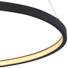 LAMPA wisząca RALPH 67192-29B Globo metalowa OPRAWA okrągła LED 29W 3000K zwis czarny
