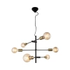 Wisząca lampa nad stół JOSEFINE 48933003 do salonu czarny mosiądz