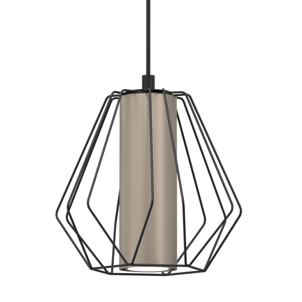 Lampa wisząca Alkaba 5023 Shilo tuba klatka regulowana czarny