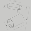 Sufitowa lampa 1-fazowa Vuoro TR003-1-10W3K-S-W LED 10W 3000K biała