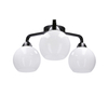 Potrójna lampa sufitowa Caldera 33-17093 Candellux szklany klosz biały