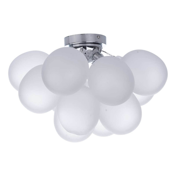 Molekułowa lampa sufitowa Bubbles BUB5202 bańki biały chrom
