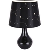 Ceramiczna LAMPKA stojąca LARYSA 03806 Ideus abażurowa LAMPA stołowa czarna