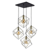 Wisząca geometryczna lampa loft Alambre 2778 TK Lighting czarna złota