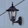 Lampa elewacyjna Standard K-5009A UP CZARNY retro czarna 