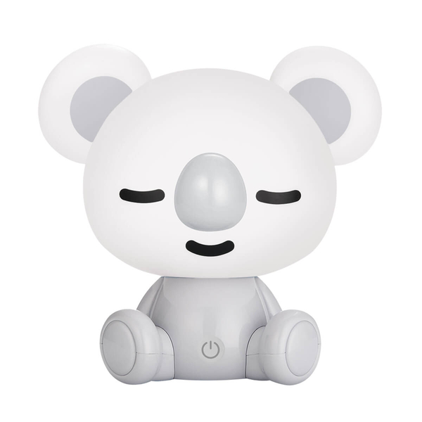 Nocna lampka na komodę Koala KDR-611-GR Zumaline LED 3W 4000K biała szara OUTLET