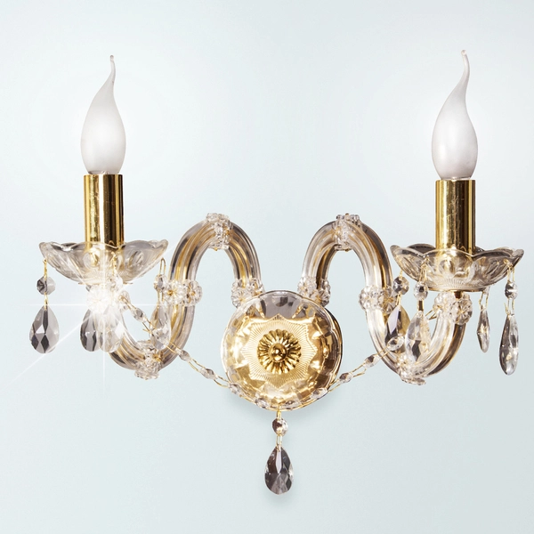 Świecznikowa lampa ścienna MARIA TERESA 22-94592 klasyczna złoty