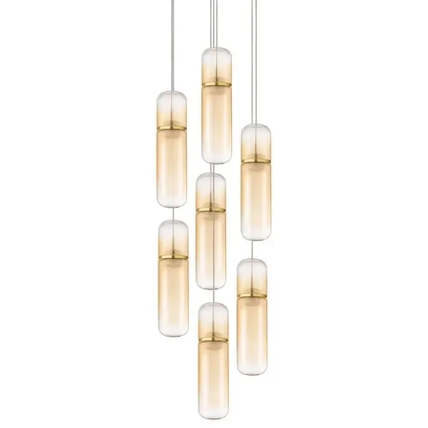 Wisząca lampa REBALVO LE45201 LED 49W 3000K ściemnialna złota