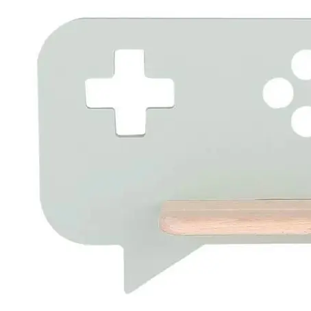 Drewniana lampa ścienna CONSOLE 21-75680 LED 5W 4000K półka miętowa