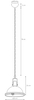 Industrialna LAMPA wisząca NAUTILIUS M 10265101 Kaspa metalowa OPRAWA okrągły ZWIS na łańcuchu biały
