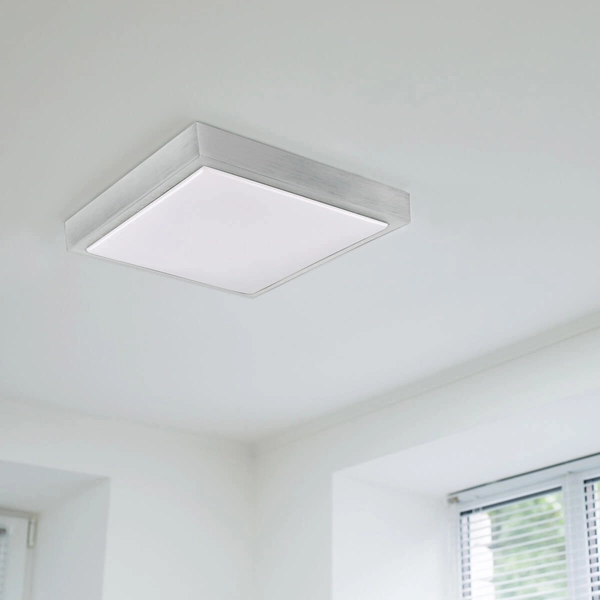 Kwadratowy plafon Kazimierz 326874 Polux kuchenny srebrny biały