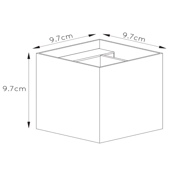 Kinkiet na ścianę XIO 09217/04/30 Lucide do salonu loft czarny