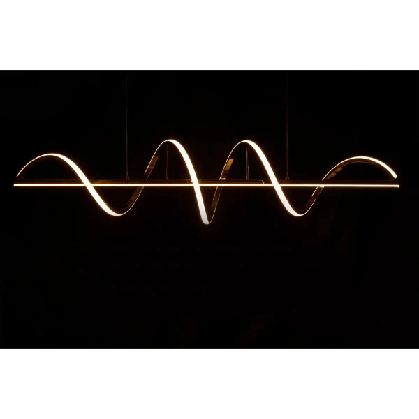 Lampa wisząca spirala MEMPHIS AZ6814 LED 55W 3000K ściemnialna złota