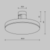 Szynowa lampa magnetyczna Plato TR152-1-7W2.7K-BS-DE LED 7W 2700K mosiądz