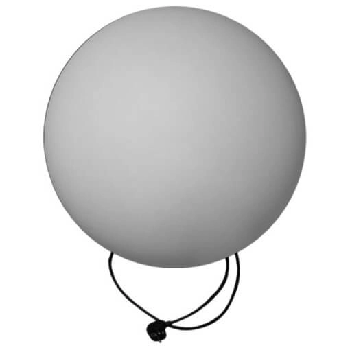 Stojąca lampa balkonowa Ball ES-B040 Step IP65 okrągła kula zewnętrzna biała