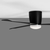 Wiatrak z lampą LED Dell LE42957+LE42958 Luces Exlusivas LED 18W 3000-6500K czarny