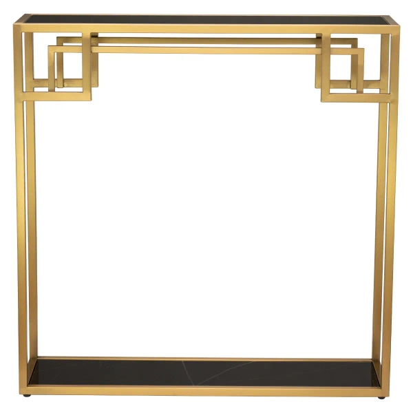 Kwadratowy stolik Astoria AS-C1620BR Cosmolight czarny złoty