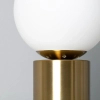 Nocna lampa szklana Milano ABR-LSG-E27 Abruzzo na szafkę kula złoty